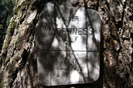 01 Kaiser Wilderness sign